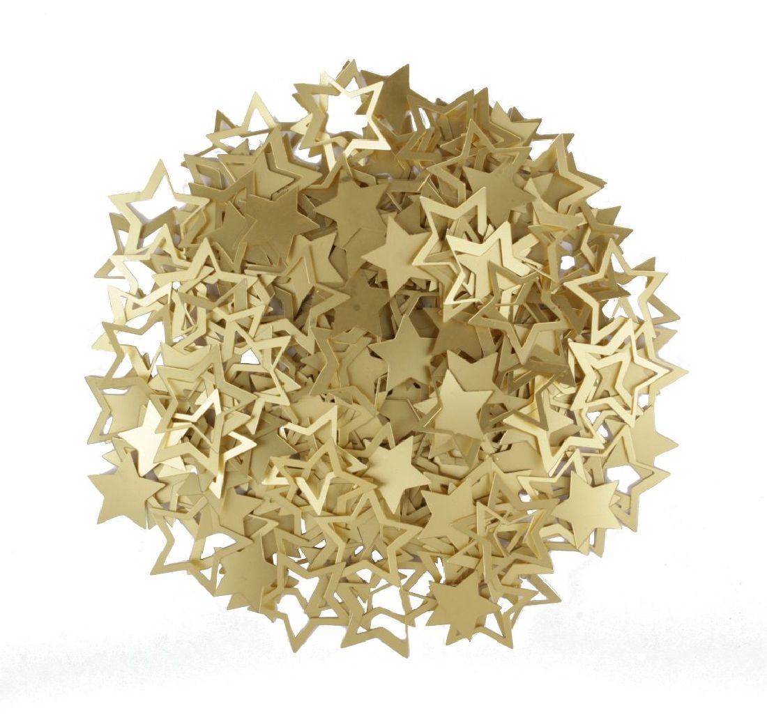Sterne Streudeko GOLD 20425124  PVC Ø1,7-2,8cm 2-fach