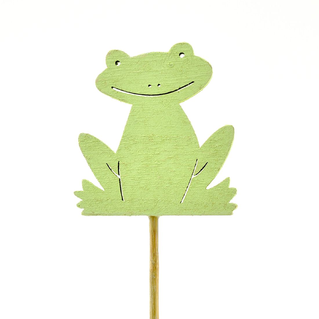 Froschstecker Happy Frog grün 15 036 7cm Holz